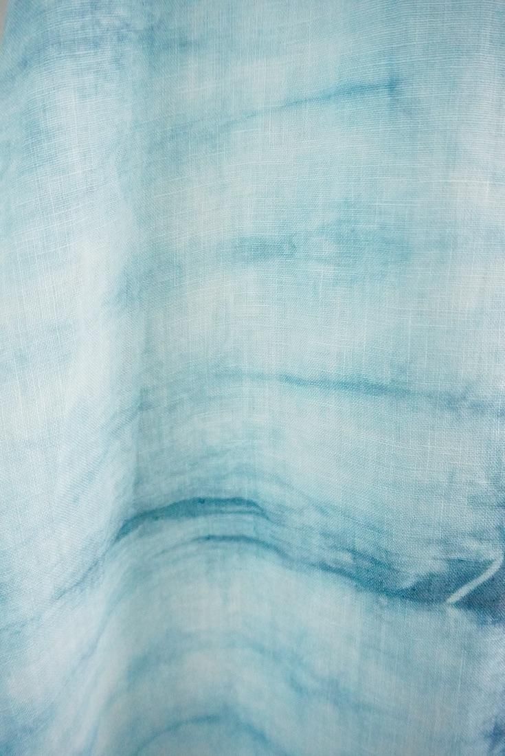 French Linen Ribbon camisole op Vintageblue x Lightgray