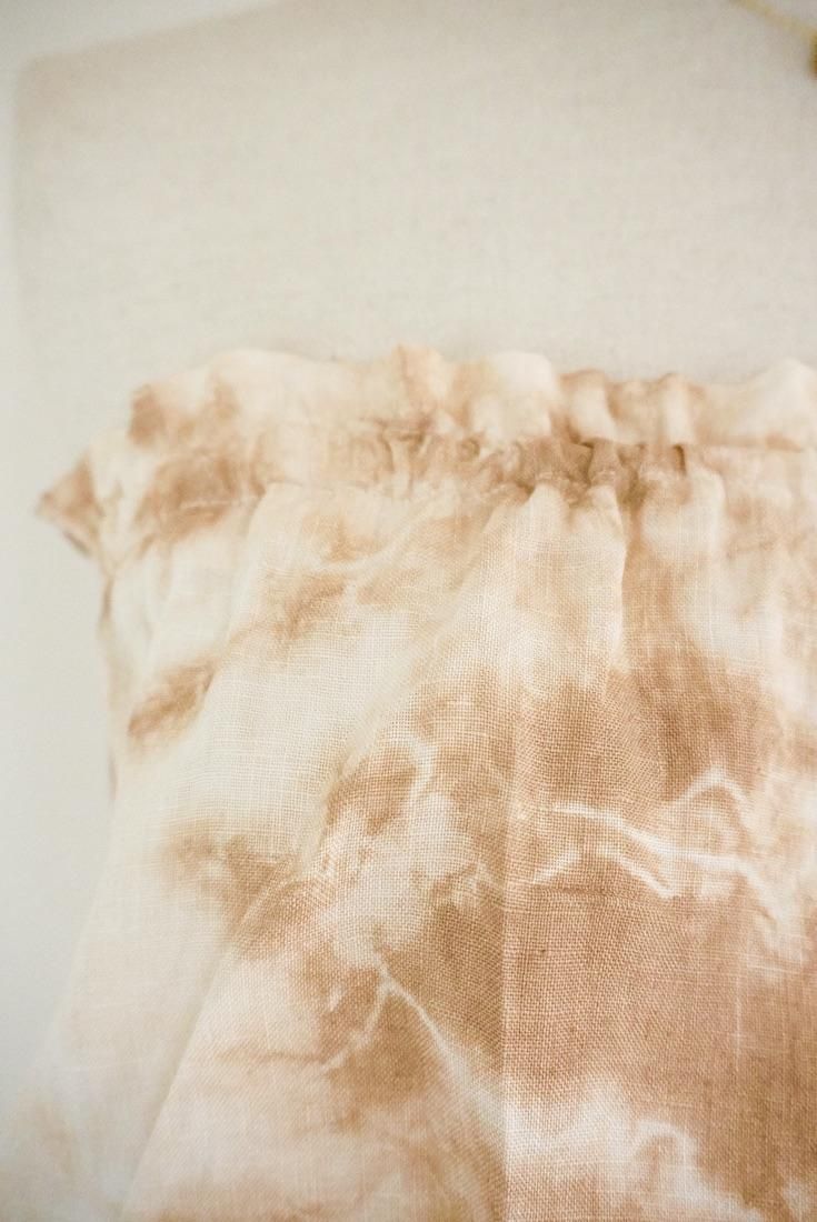 French Linen Short Bare top Dark chocolate