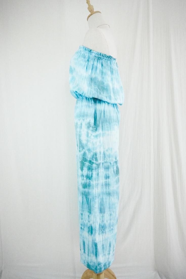 W-gauze Bare top all in one Under the sea