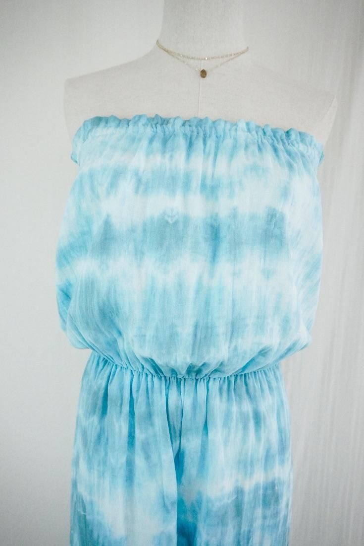 W-gauze Bare top all in one Under the sea