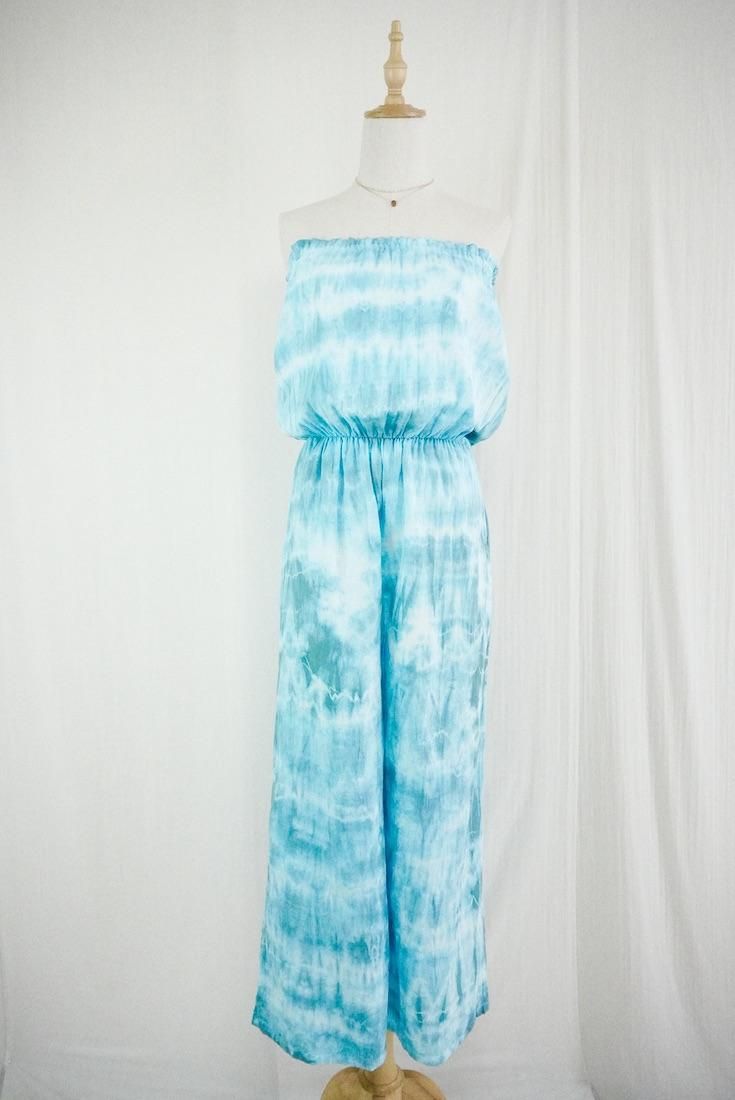 W-gauze Bare top all in one Under the sea