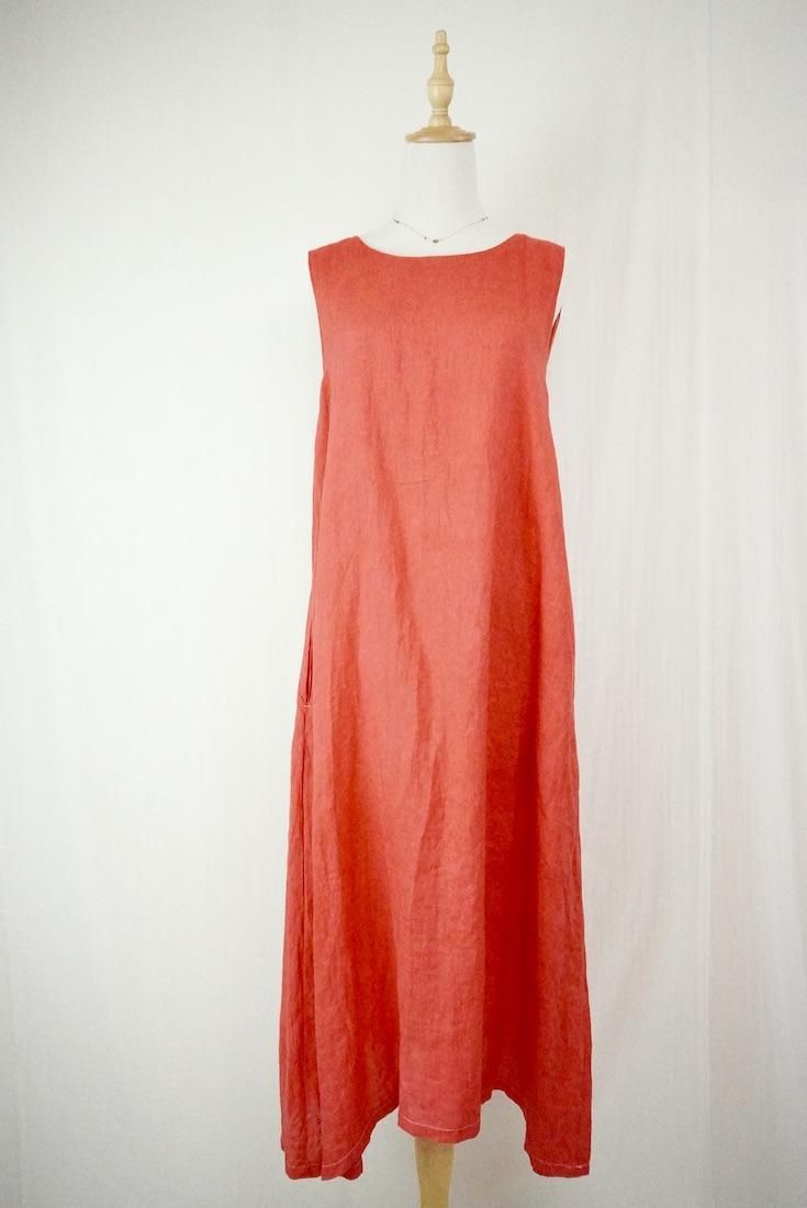 French Linen Back open op Hibiscus