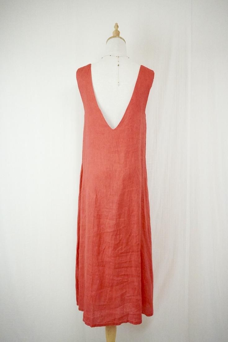 French Linen Back open op Hibiscus