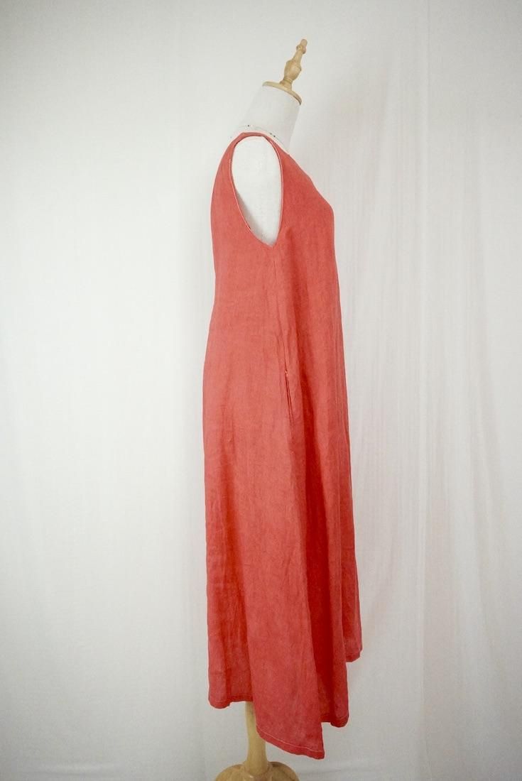 French Linen Back open op Hibiscus