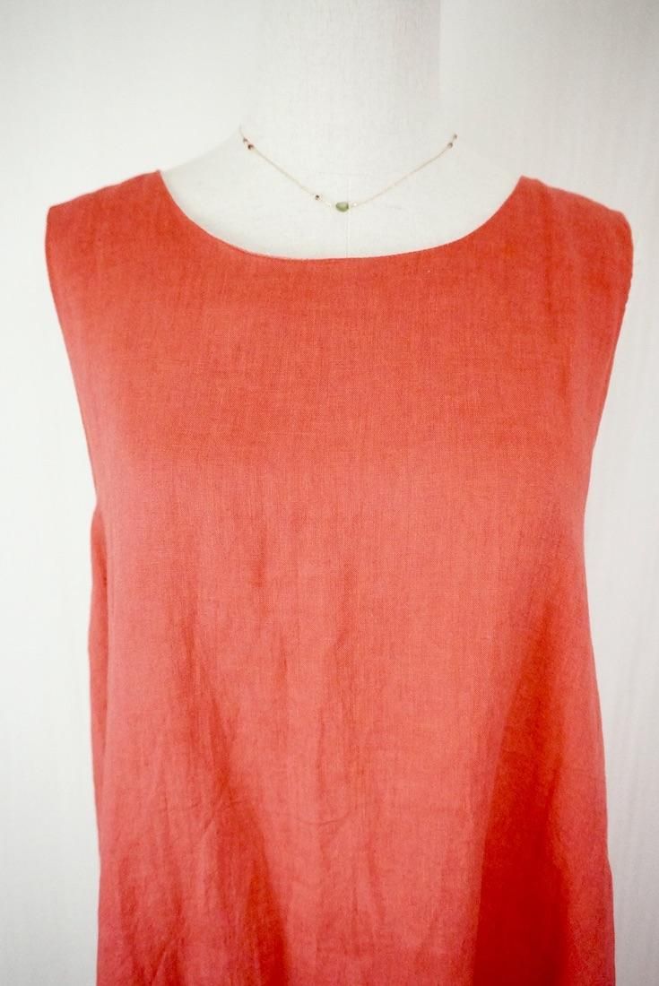 French Linen Back open op Hibiscus