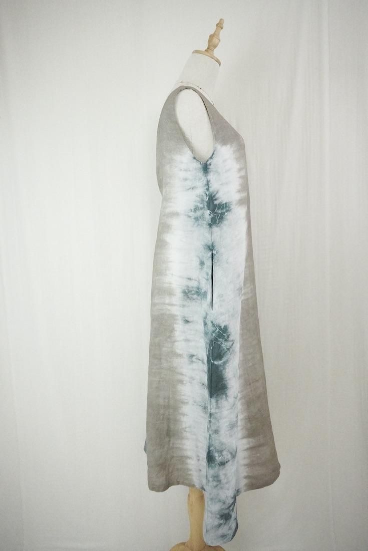 French Linen Back open op Taupe x Inkblack