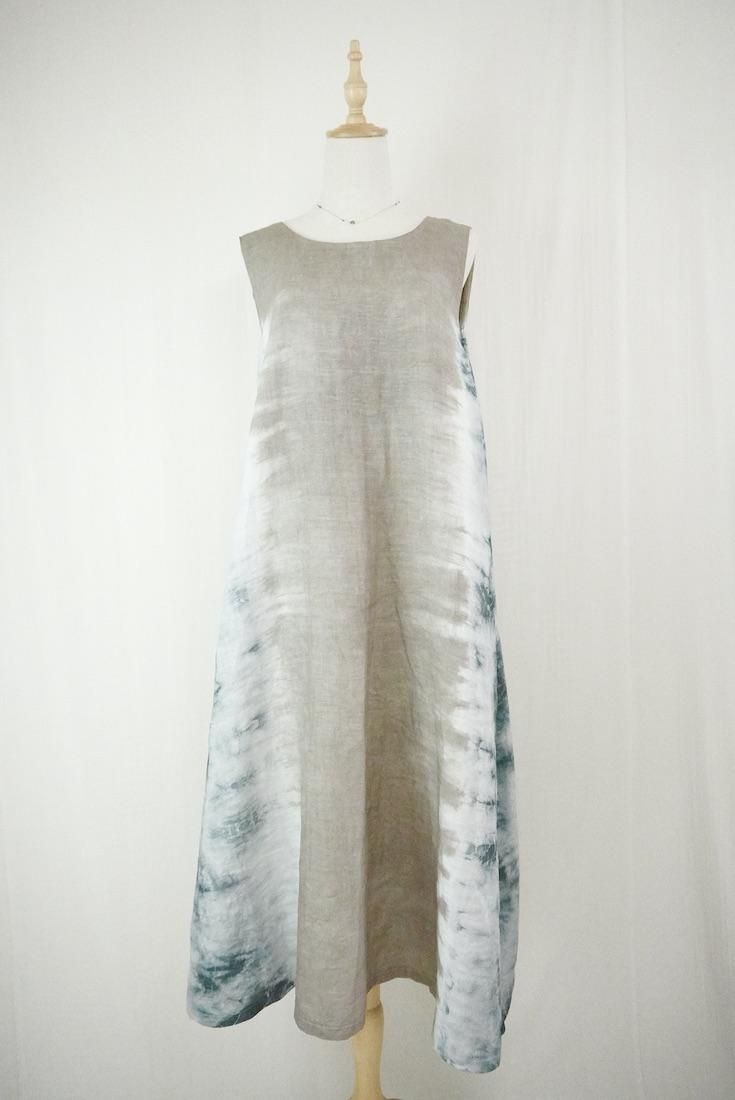 French Linen Back open op Taupe x Inkblack
