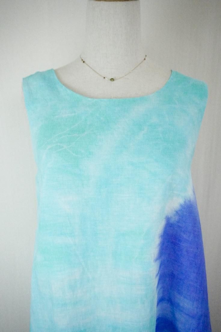 French Linen Back open op “Horizon x Emerald”