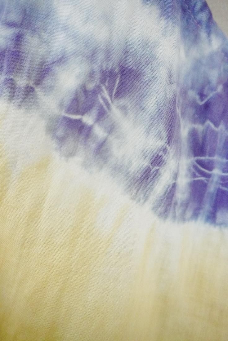 W-gauze Flare tank top Custard x Lavender