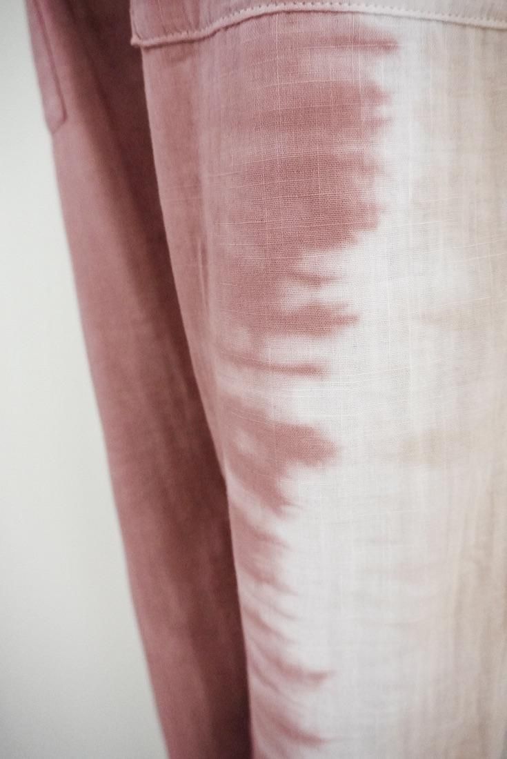 W gauze Easy Pants Bordeaux x Sandybeach