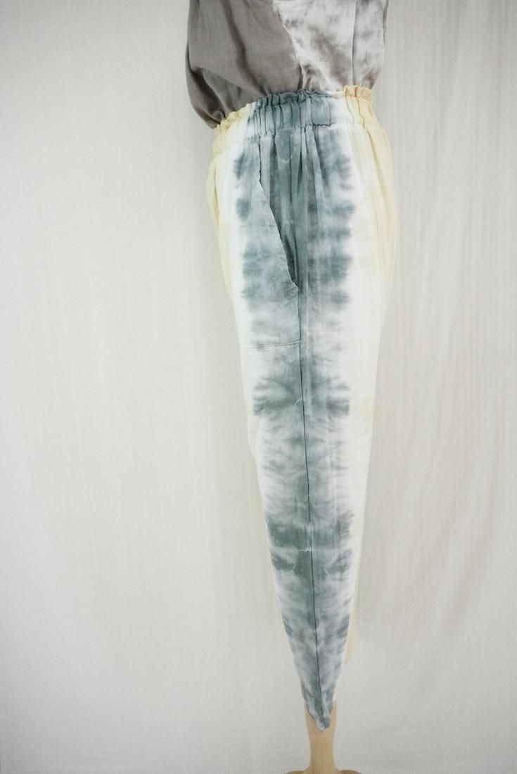 W gauze Easy Pants Custard x Ivy