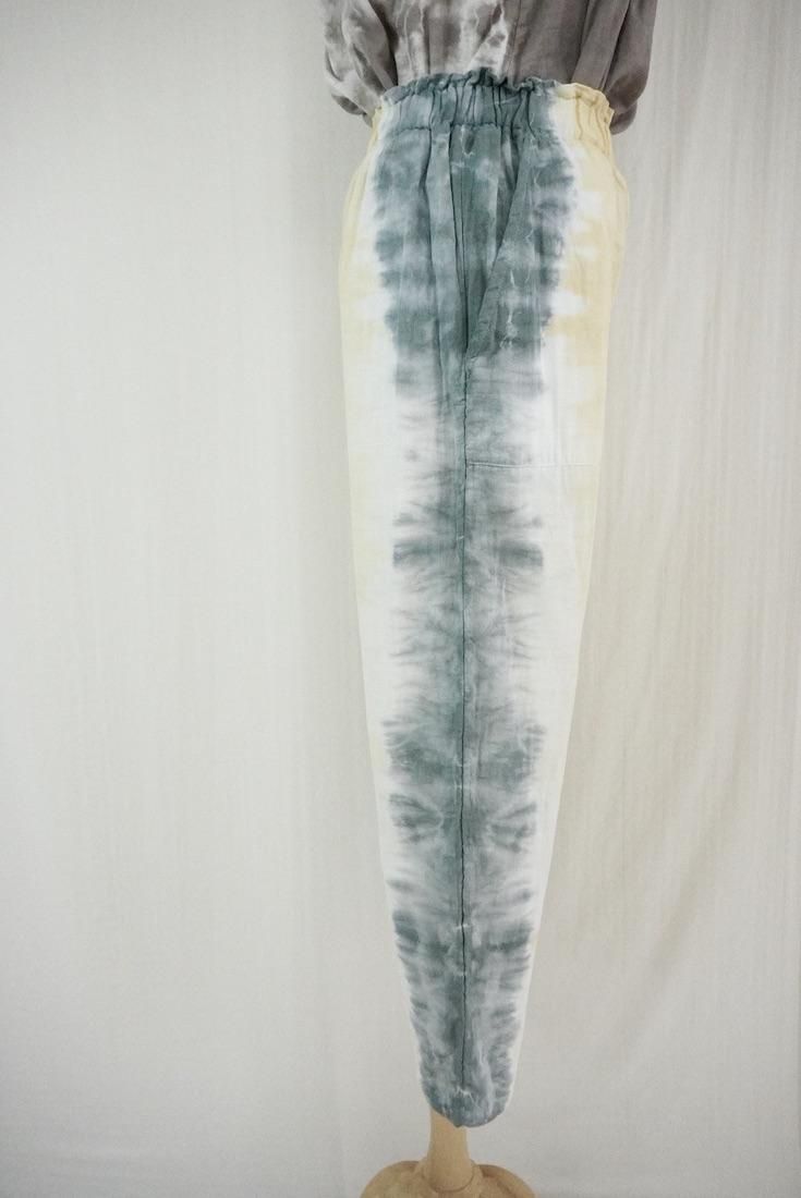 W gauze Easy Pants Custard x Ivy