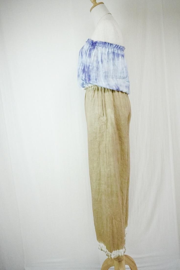 French Linen Bare top all in one Lavender x Hazelnuts