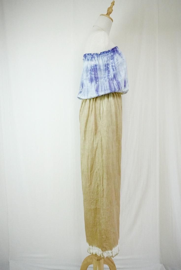French Linen Bare top all in one Lavender x Hazelnuts