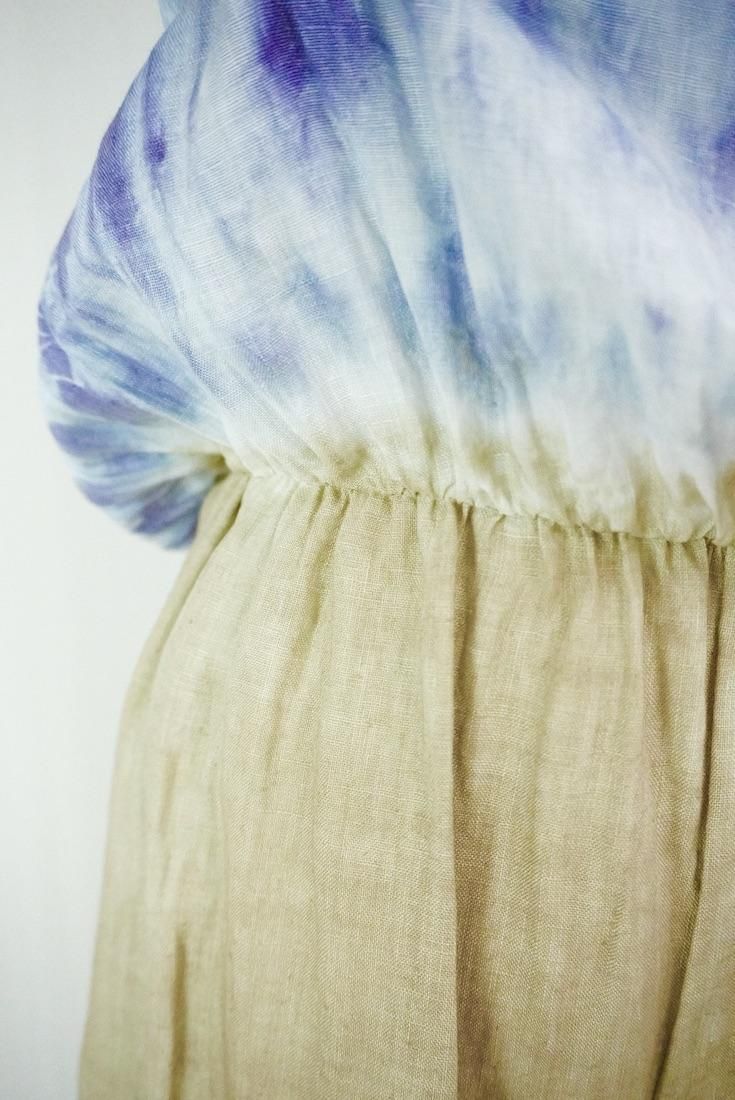 French Linen Bare top all in one Lavender x Hazelnuts