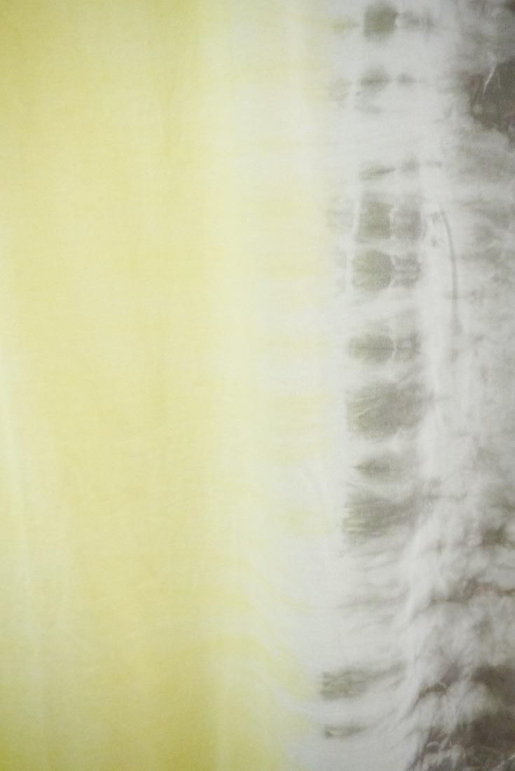 Cotton stole  Lemon x Taupe 