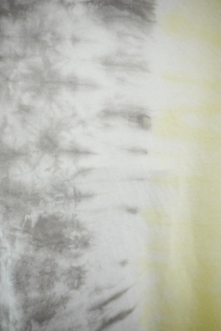 Cotton stole  Lemon x Taupe 