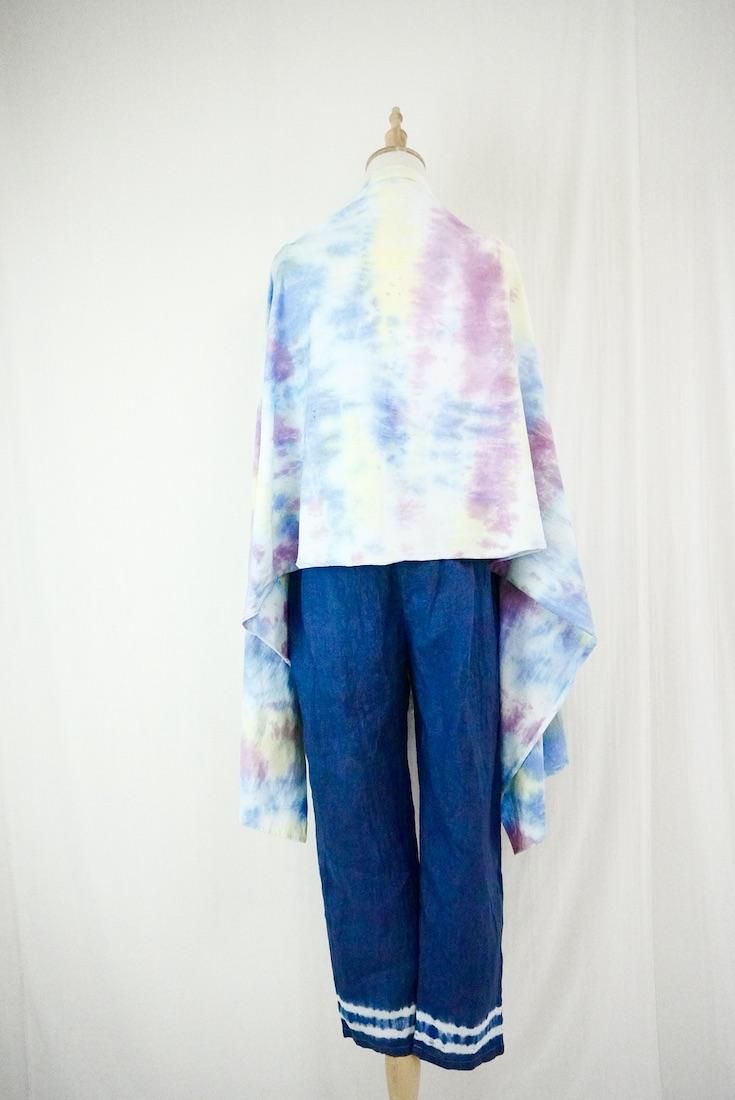 Cotton stole Horizon x Peony x Lemon 