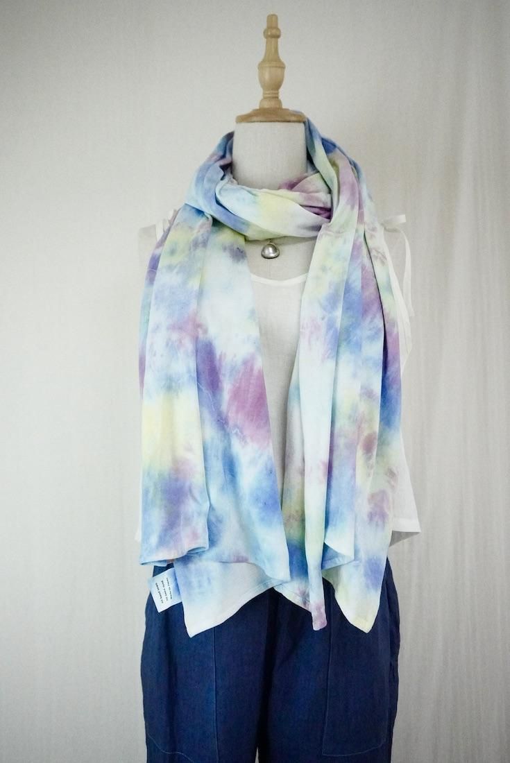 Cotton stole Horizon x Peony x Lemon 