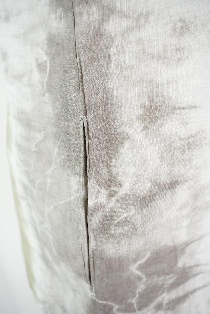 French Linen  Short Rompers  Khaki x Taupe