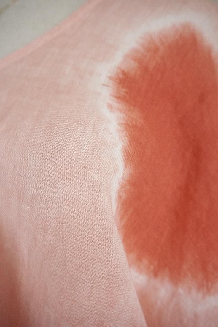 French Linen Relax Top  Beni x Salmon