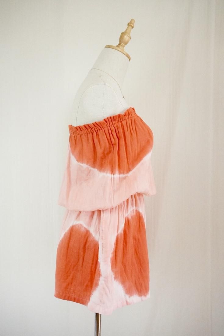 W-gauze Bare in one  Beni x Salmon