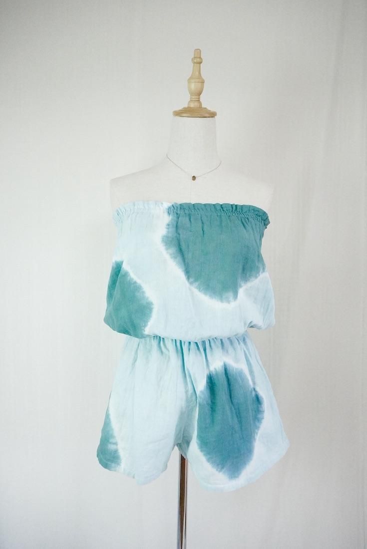 W-gauze Bare in one “Deepgreen x Ice mint”