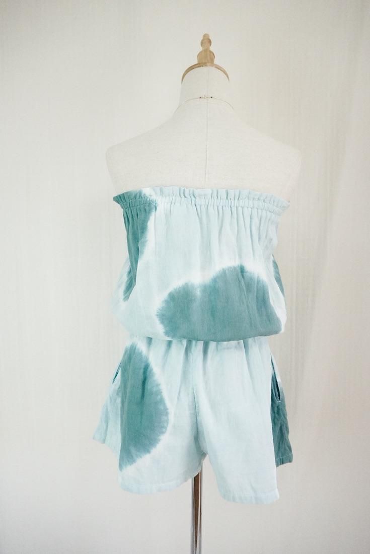 W-gauze Bare in one “Deepgreen x Ice mint”