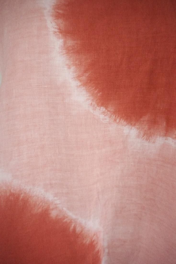 French Linen Back open op Beni x Salmon