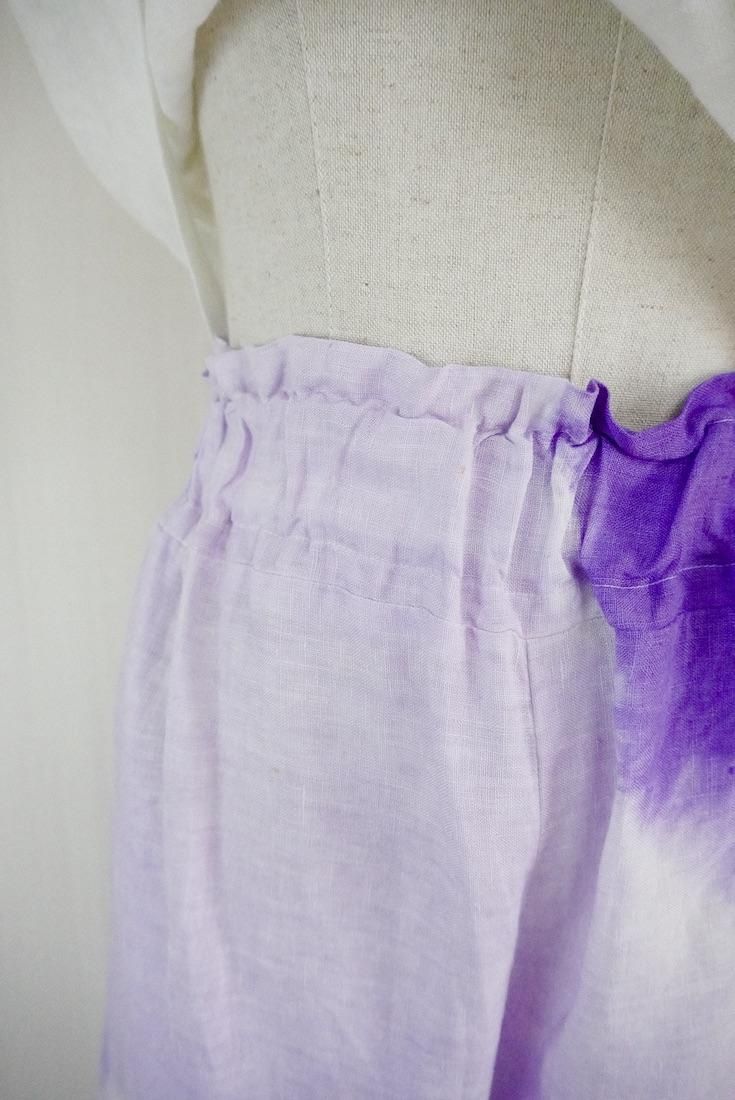 Frenh Linen Relax Pants Purple x Lilac