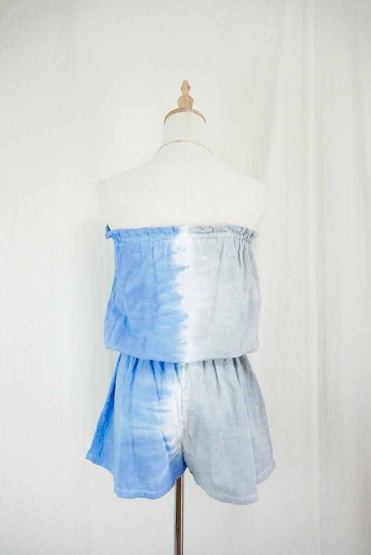 W-gauze Bare in one Blue x Lightgray