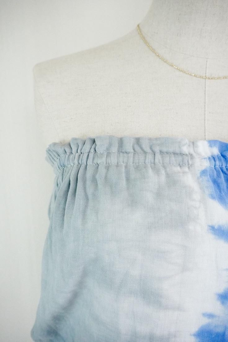 W-gauze Bare in one Blue x Lightgray