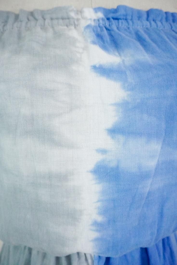 W-gauze Bare in one Blue x Lightgray