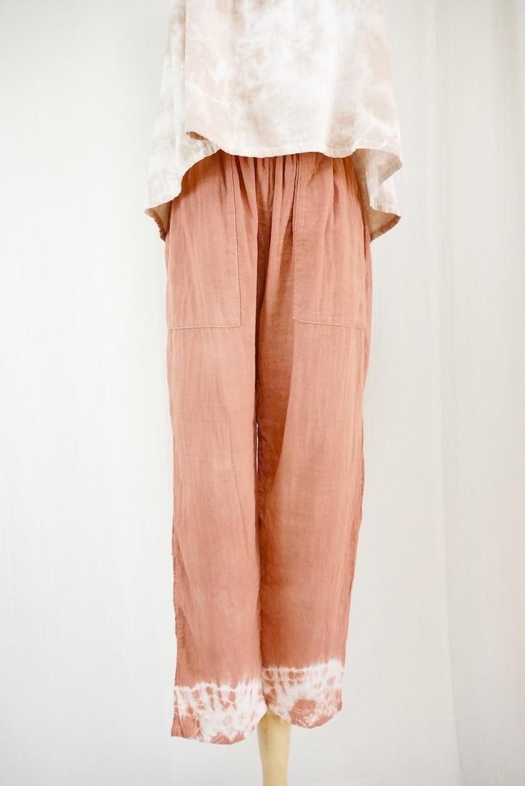 W gauze Easy Pants Retrobrown