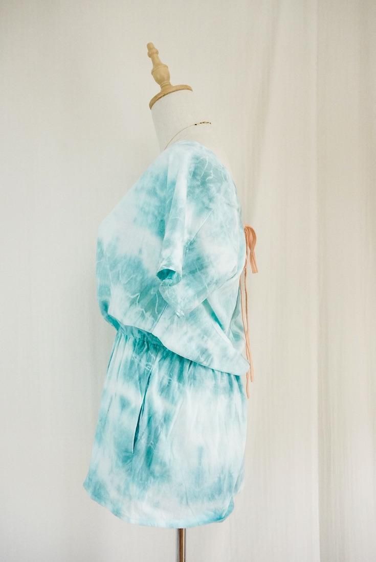 Cotton Tee in one Under the sea x Apricot