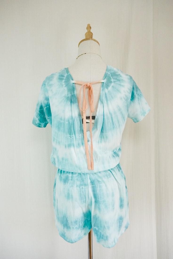 Cotton Tee in one Under the sea x Apricot