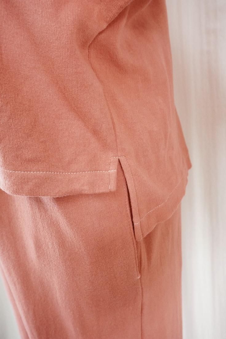 Soft cotton Puff sleeve top “Burgundy”