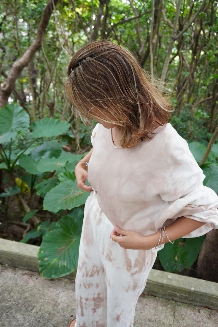 Soft cotton Puff sleeve top Burgundy