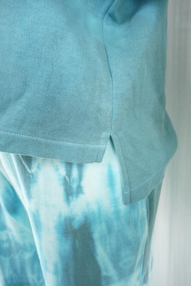 Soft cotton Puff sleeve top Under the sea