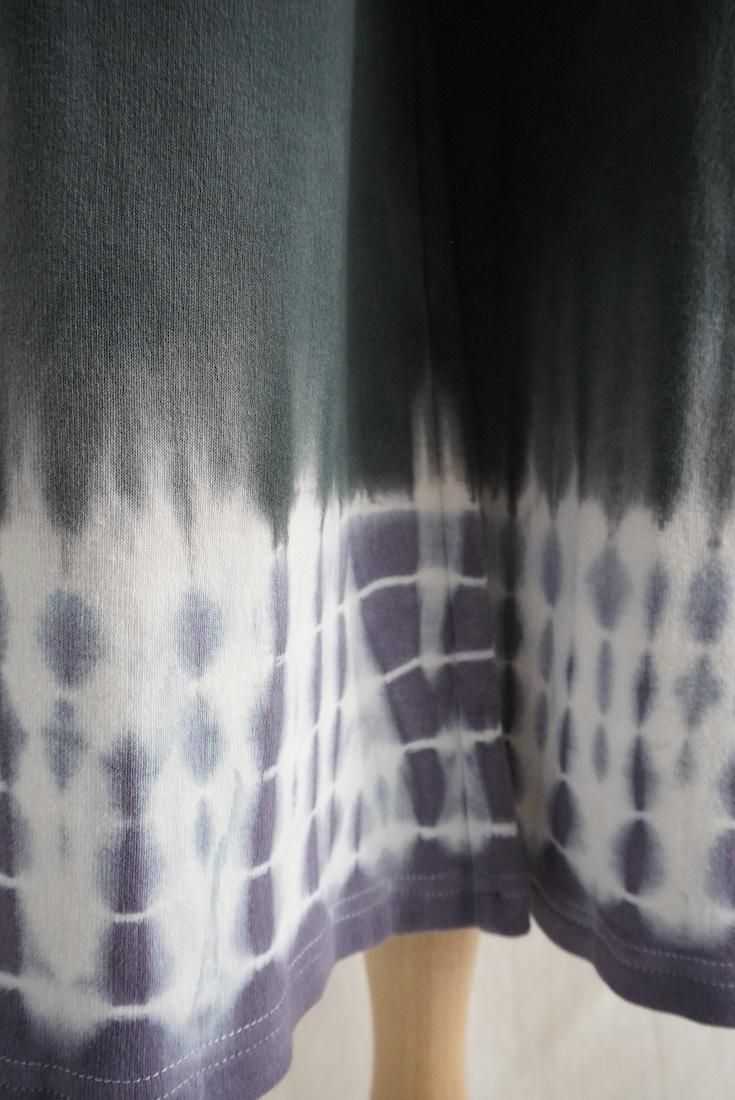 Soft cotton Relax pants Black x Lavender