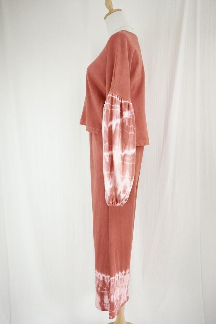 Soft cotton Relax pants Burgundy