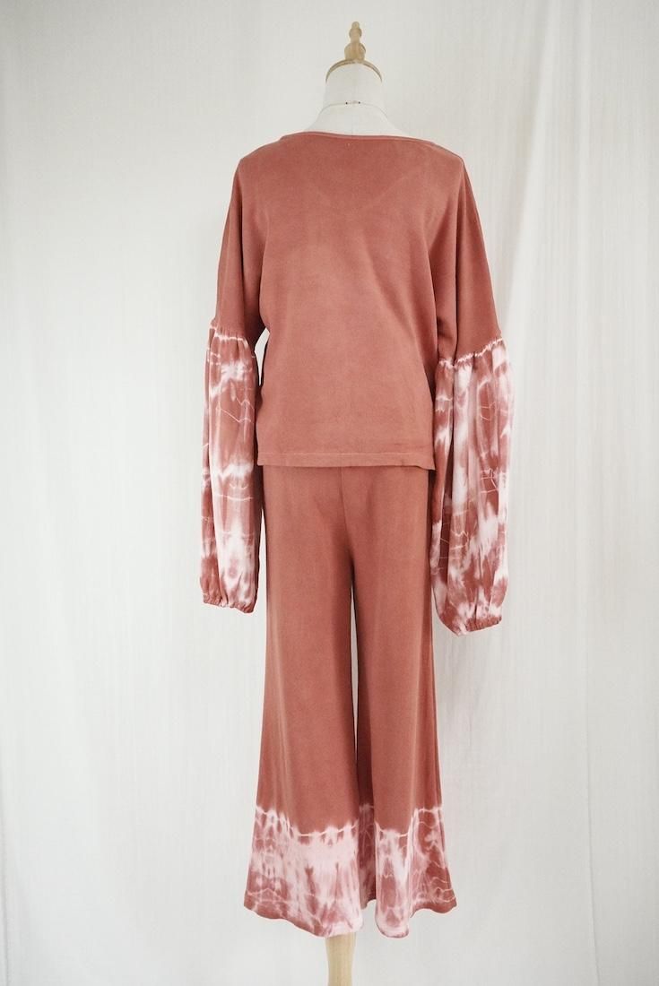 Soft cotton Relax pants Burgundy