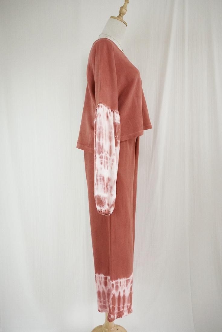 Soft cotton Relax pants Burgundy