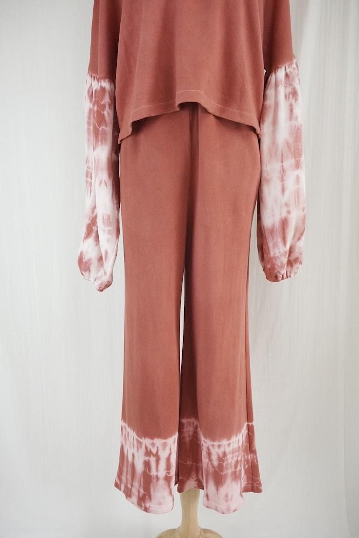 Soft cotton Relax pants Burgundy