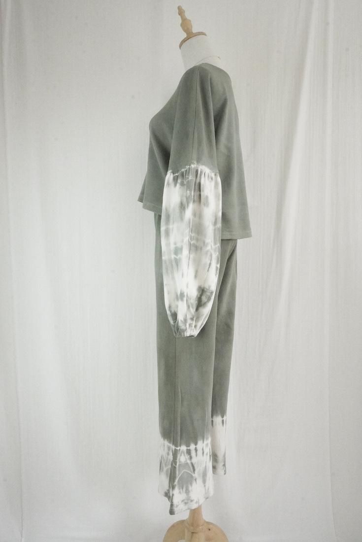 Soft cotton Relax pants Greentea