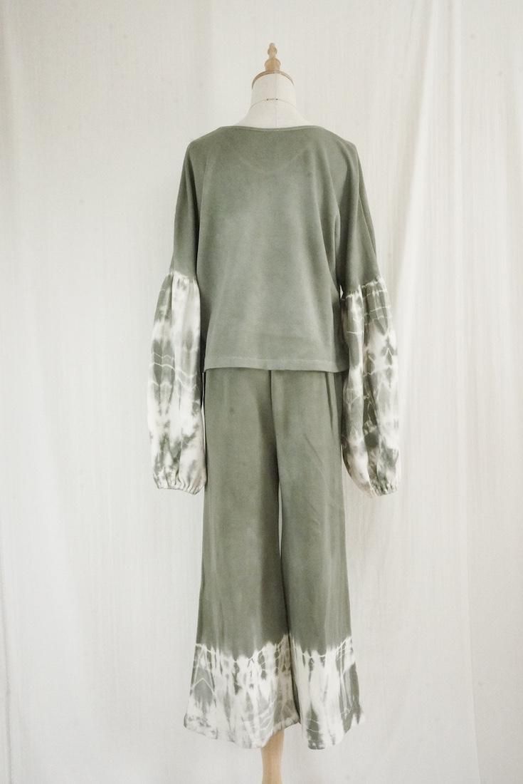 Soft cotton Relax pants Greentea