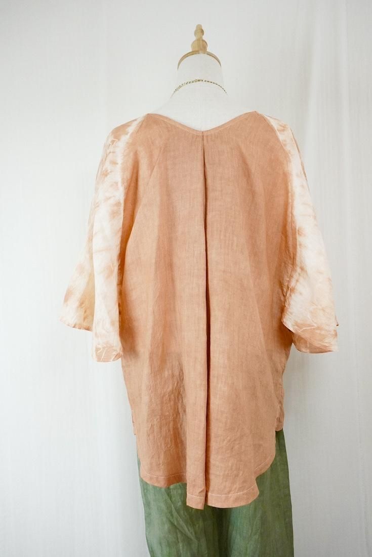French Linen Flare Cardigan Terracotta