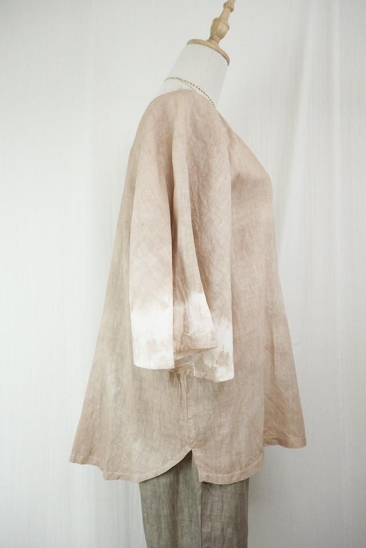 French Linen Flare Cardigan Cafelate