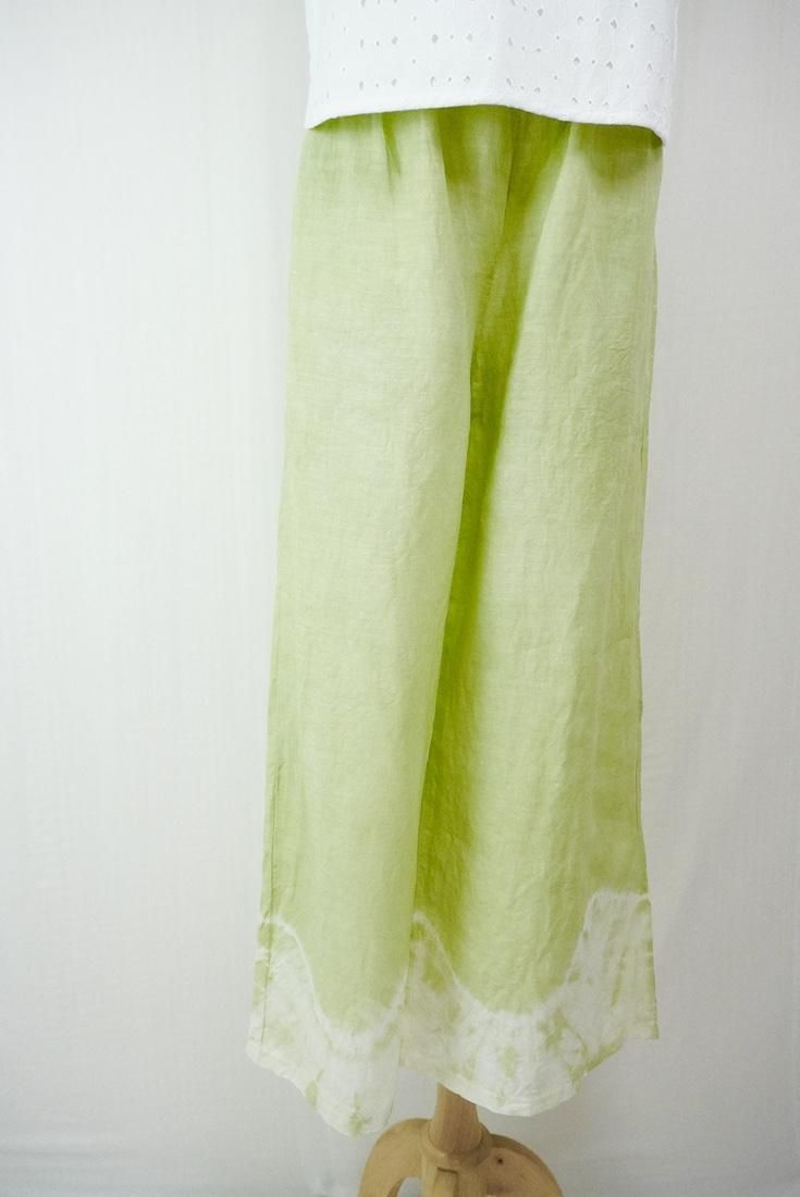 Frenh Linen Relax Pants Olive