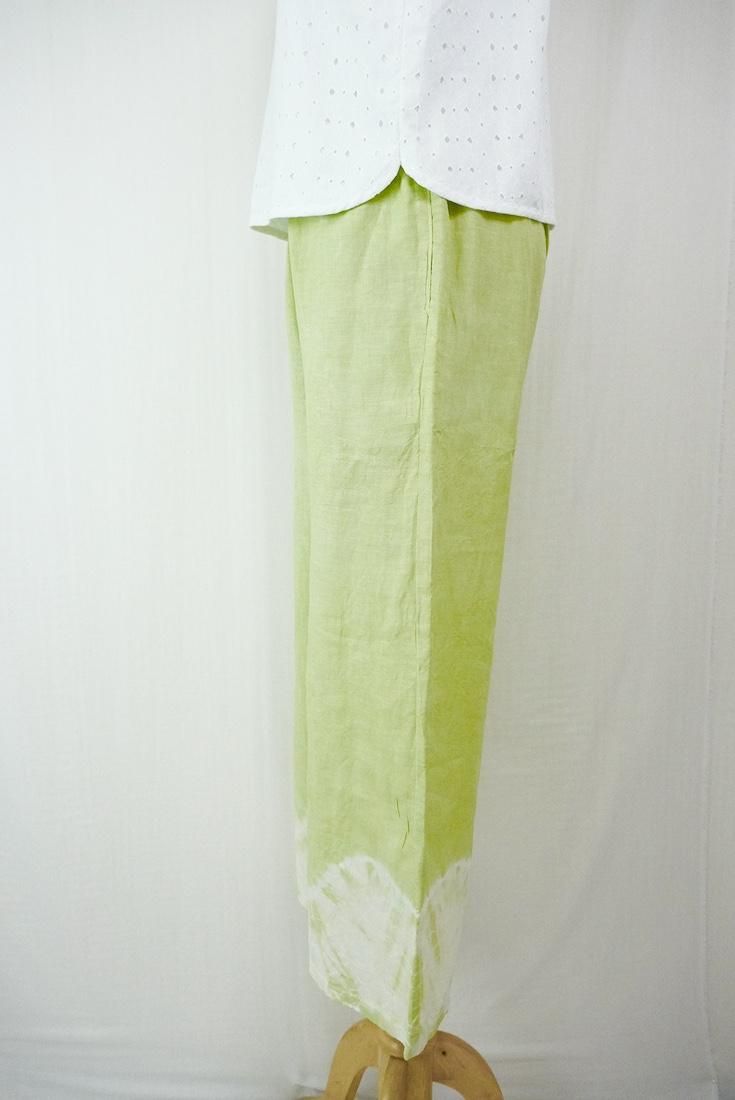 Frenh Linen Relax Pants Olive